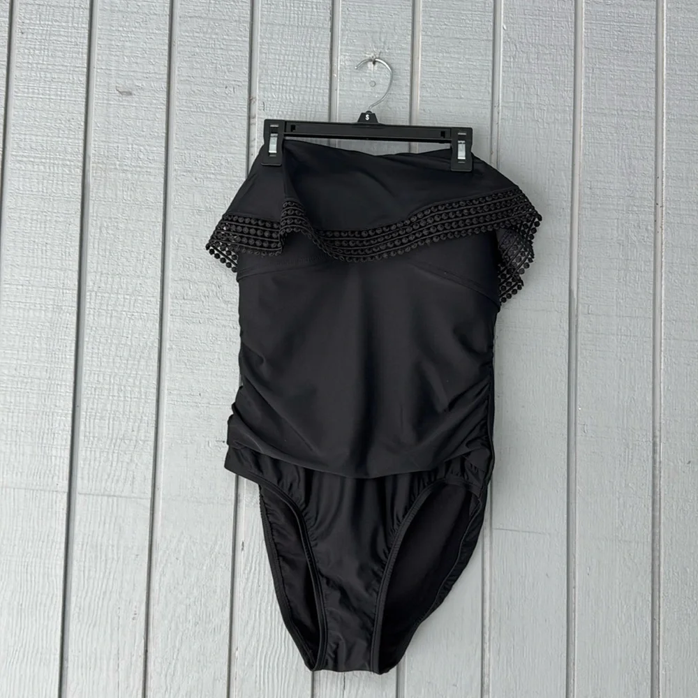 Kona One piece Black Swimsuit Size L